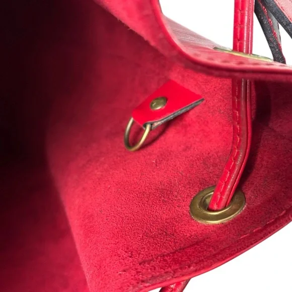 Louis Vuitton Red Epi Leather Bucket Bag